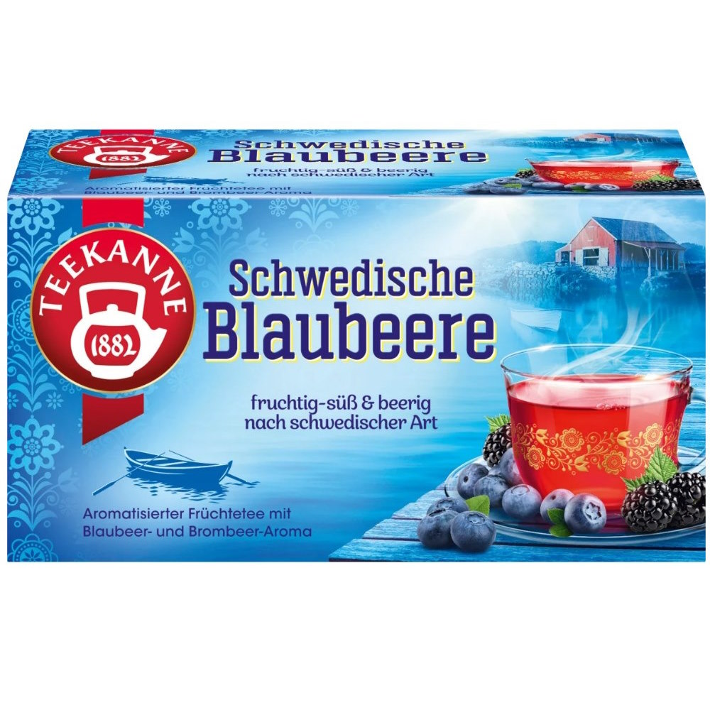 Teekanne Schwedische Blaubeere